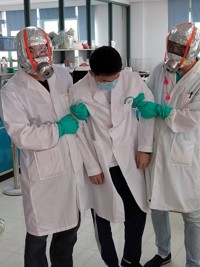基因中心组织危化品应急预案演练
